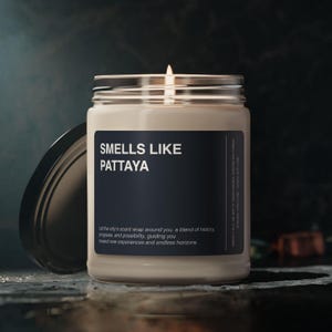 Pattaya City Thailand Candle Gift Smells Like Pattaya City Thailand Phatthaya Candle Souvenir Scented Soy Wax Candle Jar 9oz For Friend