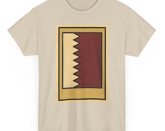 Qatars flagga t-shirt unisex: Retro Doha-tröja