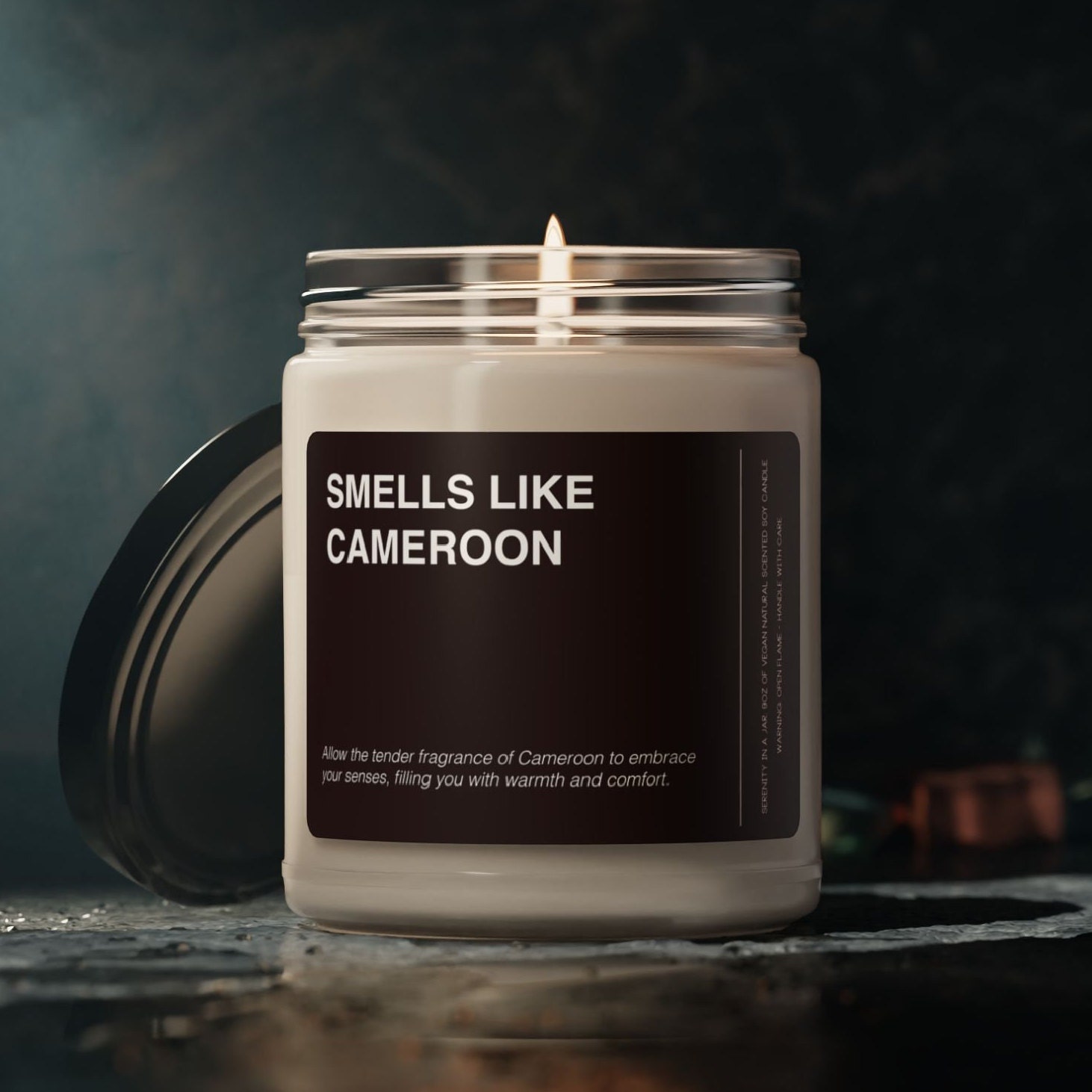 Cameroon Candle Gift Smells Like Cameroon Africa Candle Souvenir Scented Soy Wax Candle Jar 9oz For Friend