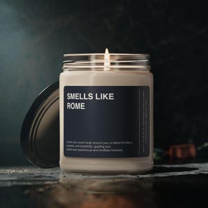 Rome Italy Candle Gift Smells Like Candle Rome Italy Souvenir Scented Soy Wax Candle Jar 9oz For Friend