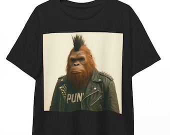 Camiseta punk rock de Pie Grande: divertida camiseta gráfica de Pie Grande