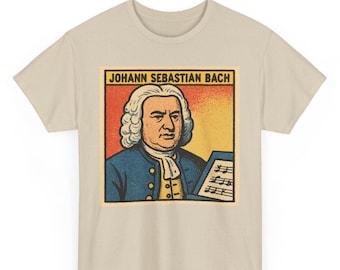 Bach Comic T-Shirt: Retro Classical Music Graphic Tee