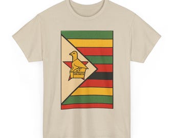 Zimbabwe Flag T-Shirt Unisex: Retro Harare Tee