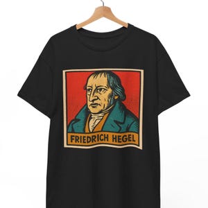 Friedrich Hegel Comic T Shirt, Retro Vintage Philosopher Graphic Tee For Men And Women, Unisex German Idealist Shirt, Gift For Philosophy