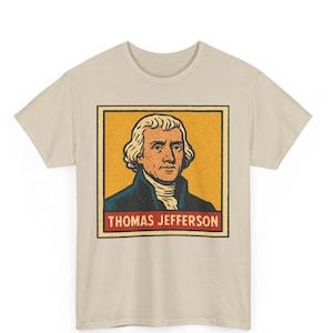 Thomas Jefferson Comic T-Shirt: Retro Founding Father Graphic Tee