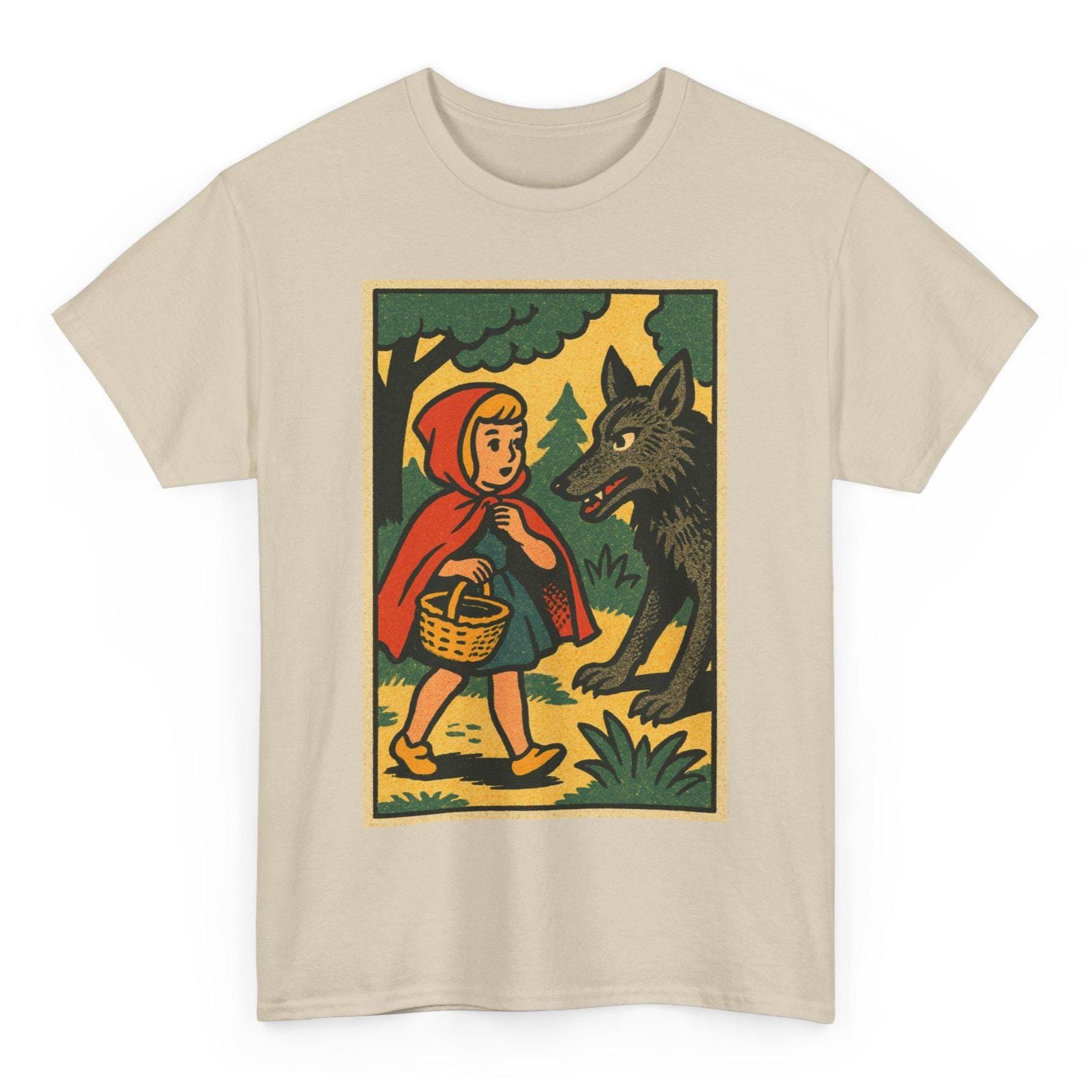 Little Red Riding Hood T-shirt: Retro Comic Book Style Graphic Tee