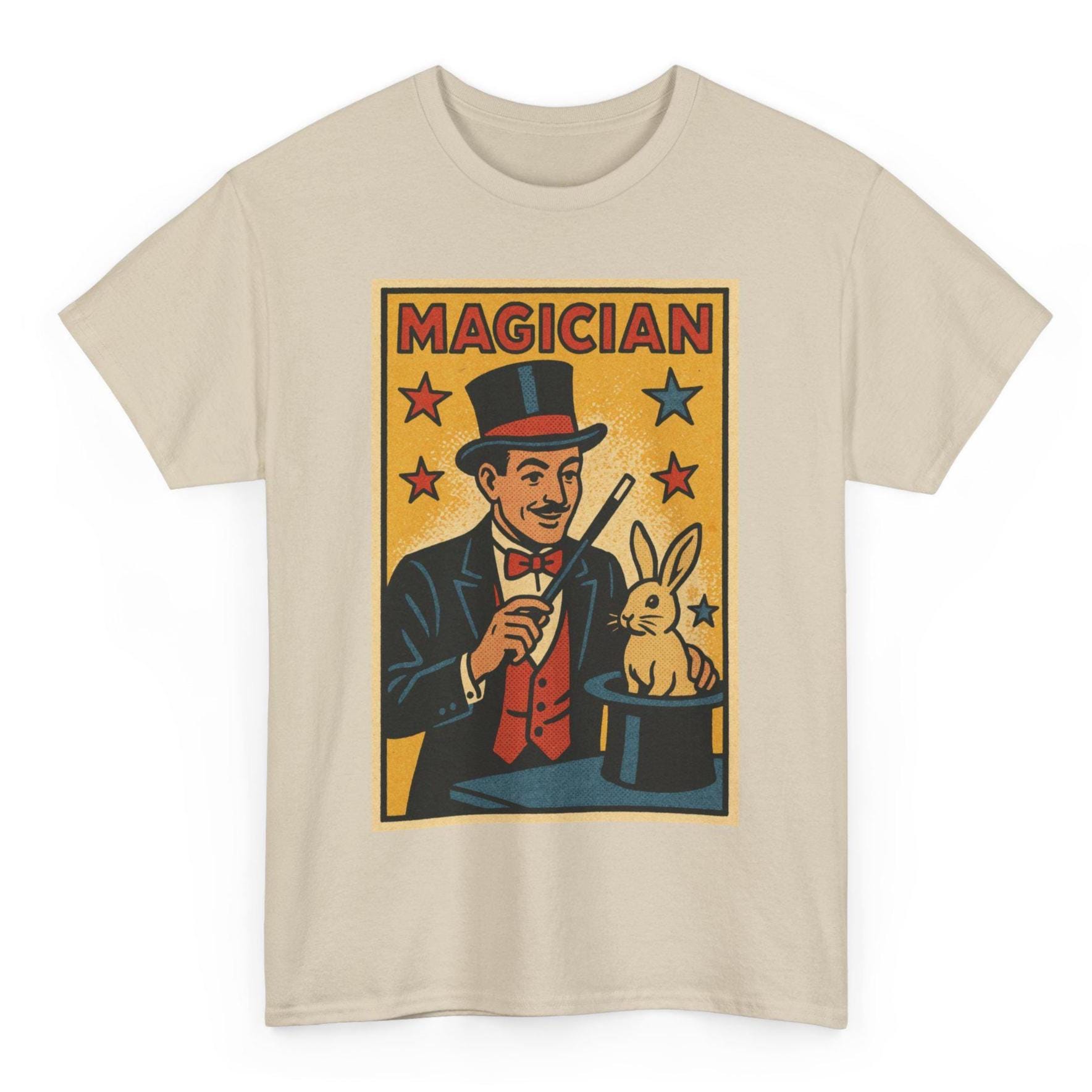 Retro Comic Magician T-shirt: Funny Magic Lover Tee - Etsy