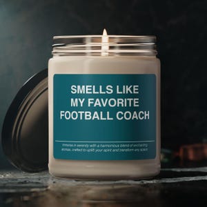 Football Coach Candle Gift Smells Like Candle Football Coach Souvenir Scented Soy Wax Candle Jar 9oz For Friend