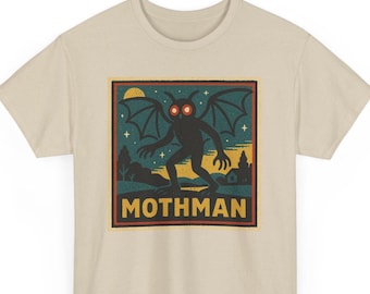 Mothman T-Shirt: Retro Comic Cryptid Graphic Tee
