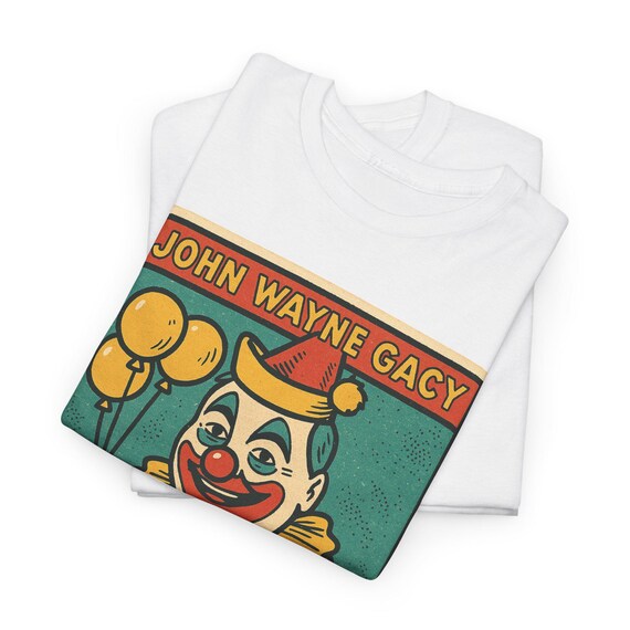 ジョン・ウェイン・ゲイシーのコミックTシャツ：レトロなトゥルー