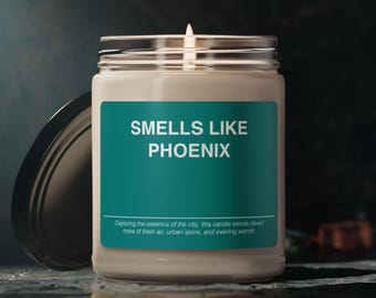 Phoenix Candle: Arizona Gift, Scented Soy Wax Candle