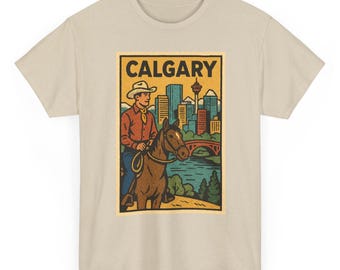 Calgary T-Shirt Unisex: Retro Kanada-Shirt