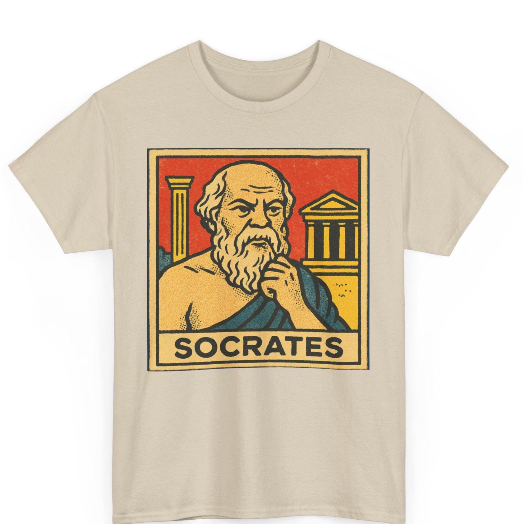 ☆80s ヴィンテージ アート Tシャツ XLサイズ ソクラテスの死 ギリシャ製