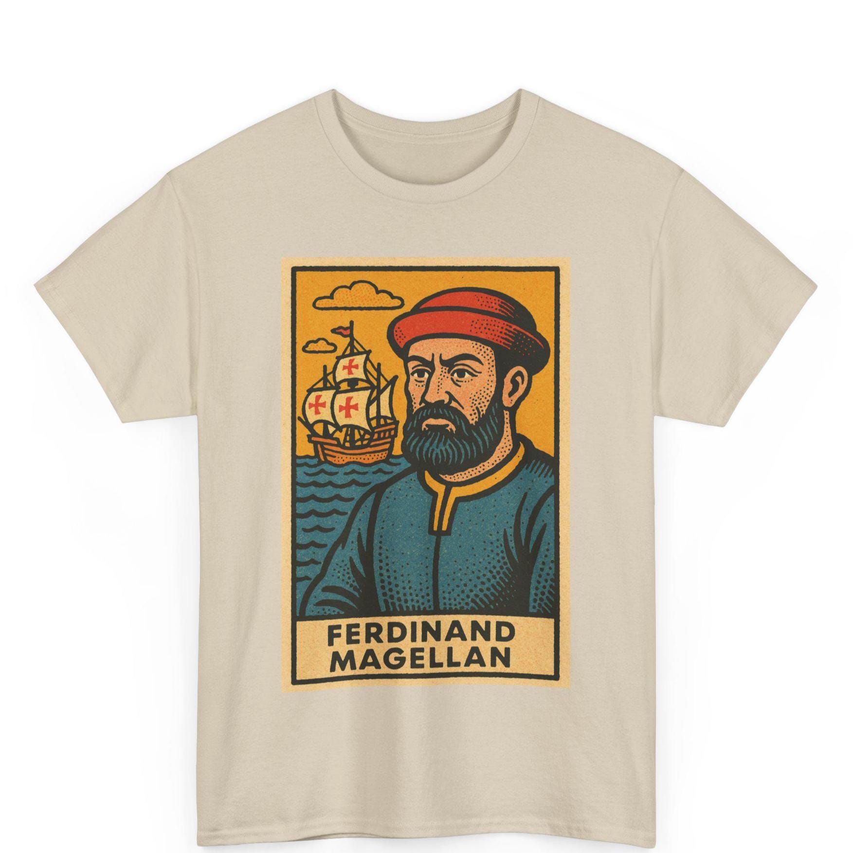 Ferdinand Magellan T-shirt: Retro Comic Explorer Graphic Tee