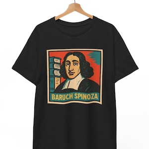 Baruch Spinoza Comic T-Shirt: Retro Philosopher Graphic Tee