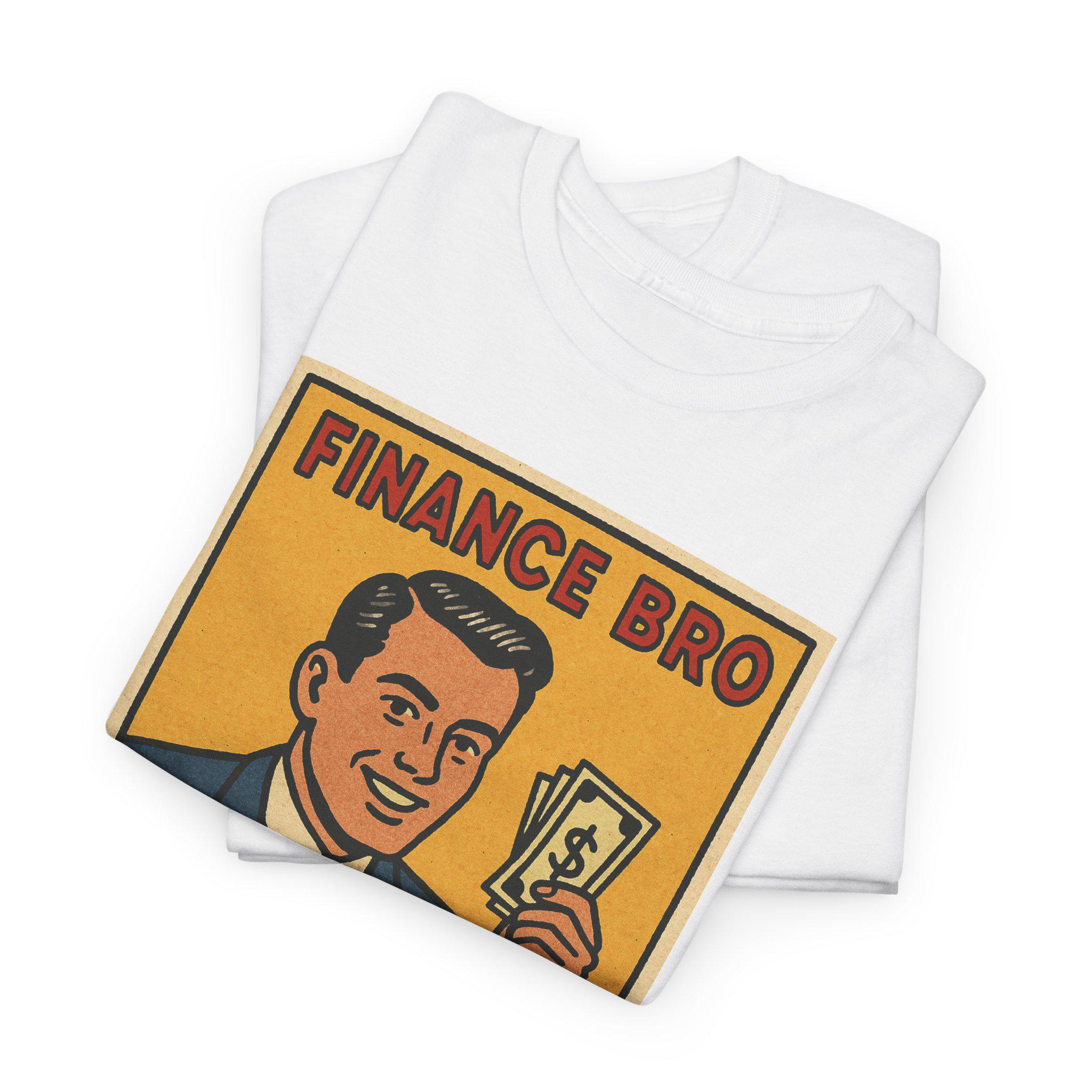 Finance Bro T-Shirt: Retro Comic Style - Wall Street Gift