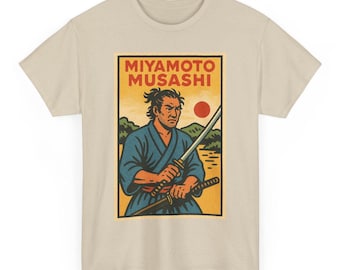 Miyamoto Musashi T-Shirt: Retro Comic Samurai Graphic Tee