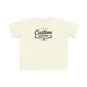 Toddler Custom T-Shirt: Personalized Print Soft Cotton Kids Tee