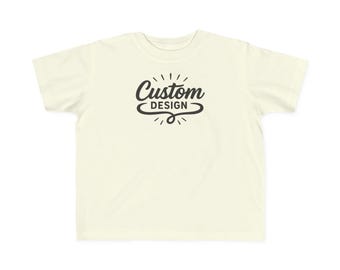 Toddler Custom T-Shirt: Personalized Print Soft Cotton Kids Tee