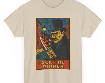 Jack The Ripper T-Shirt: Retro Comic Victorian Graphic Tee