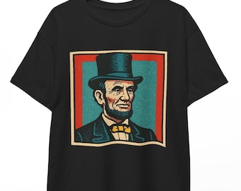Abraham Lincoln Comic T-Shirt: Retro President Graphic Tee
