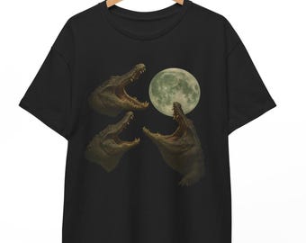 Crocodile Graphic T-Shirt: Unisex 90s Retro Style