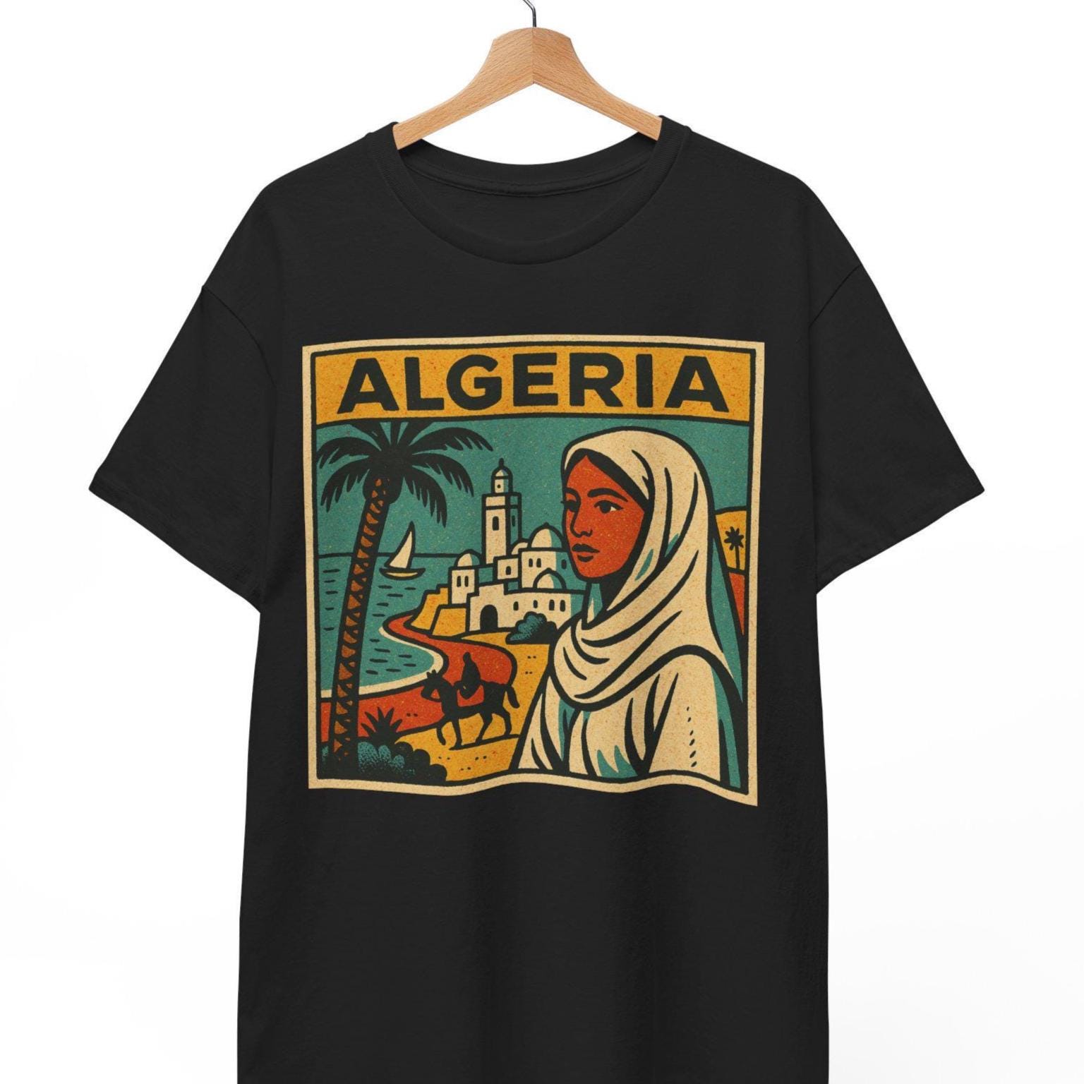 HOT Shirt Homme T Shirt Passeport Algerien Femme T Shirt