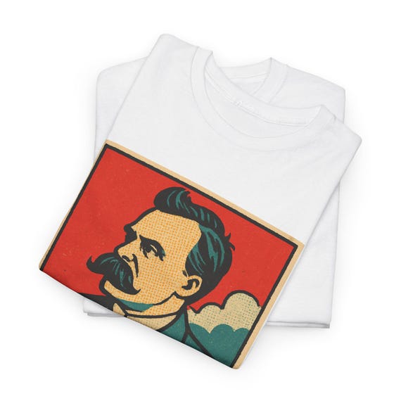 Nietzsche Comic T-shirt: Retro Philosopher Graphic Tee - Etsy