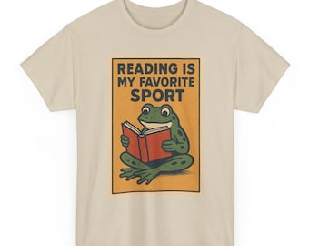 Reading Is My Favorite Sport T-Shirt | Book Lover Tee | Funny Reading Shirt