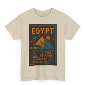 Egypt T Shirt Unisex | Vintage Cairo Graphic Tee | North African Heritage Shirt | Cool Gift for Egyptian Soul Culture Lovers
