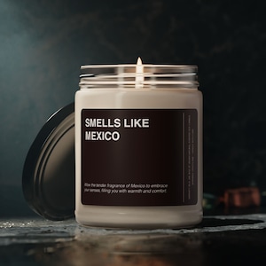Mexico Candle Gift Smells Like Mexico Mexican Candle Souvenir Scented Soy Wax Candle Jar 9oz For Friend