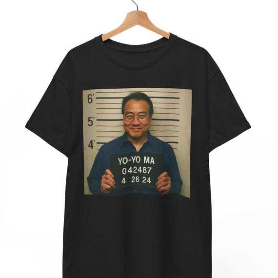 Yo Yo Ma Mugshot T-shirt: Funny Cellist Meme, Musician Gift - Etsy