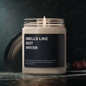 Writer Candle Geschenk riecht nach Writer Candle Souvenir duftende Sojawachskerzenglas 9 Unze für Freund