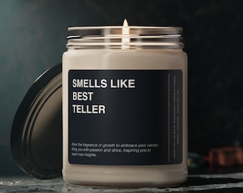 Teller Candle Gift: Scented Soy Wax Candle, 9oz Jar