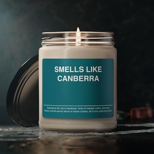 Canberra Candle Australia Gift Smells Like Canberra Candle Souvenir Scented Soy Wax Candle Jar 9oz For Friend