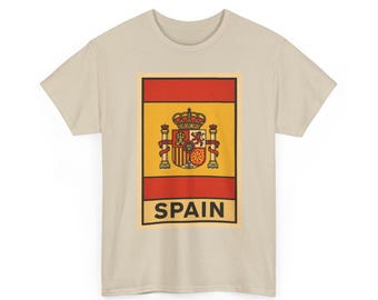 Spain Flag T-Shirt Unisex: Retro Madrid Tee