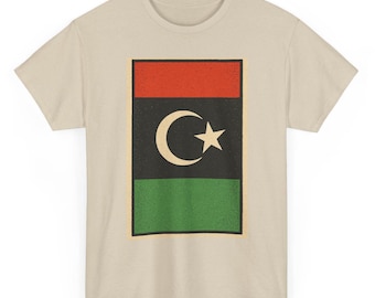Libyen Flagge T-Shirt Unisex: Retro Tripoli Tee