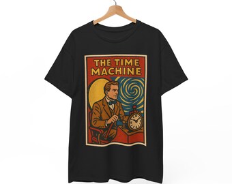 The Time Machine T-shirt: Wells Retro Comic Book Tee