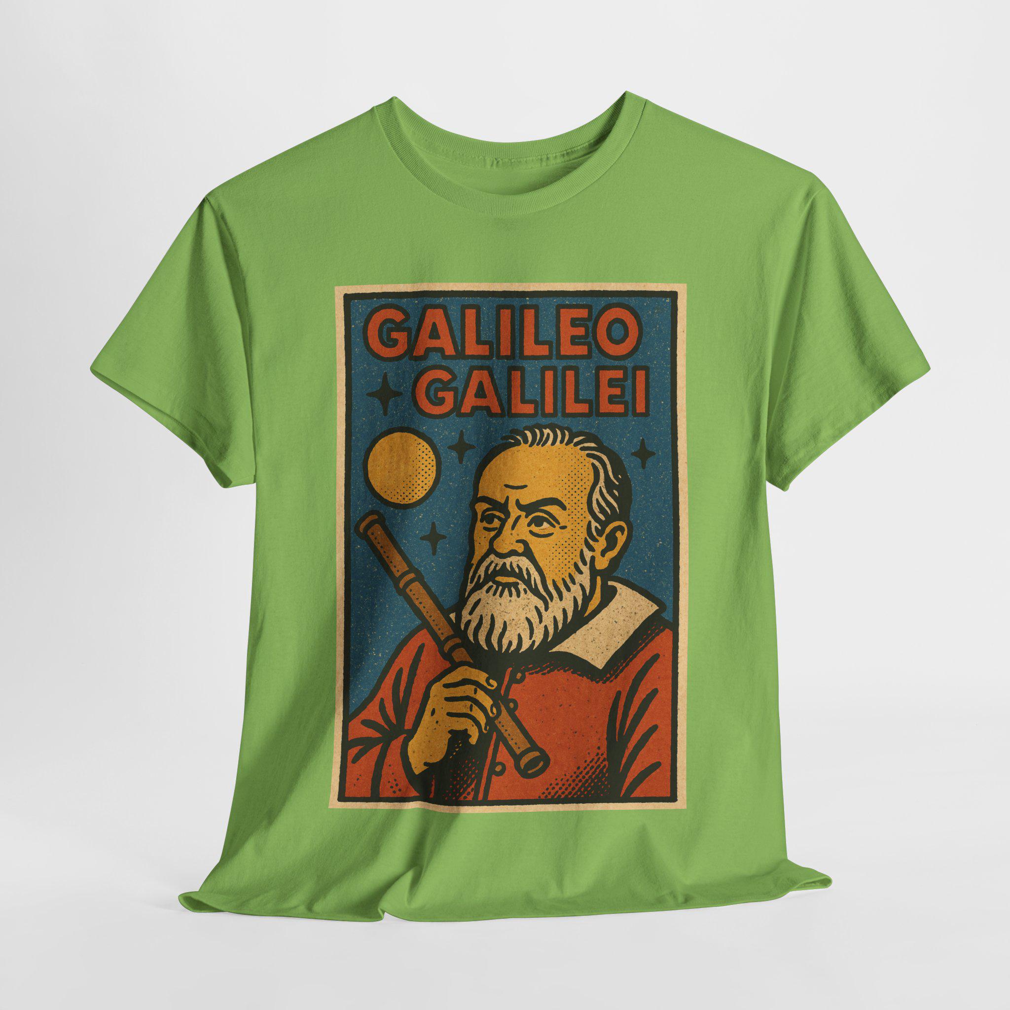 Galileo Galilei T-shirt: Retro Comic Style Astronomy Tee - Etsy