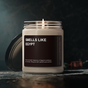 Egypt Candle Gift Smells Like Egypt Egyptian Candle Souvenir Scented Soy Wax Candle Jar 9oz For Friend