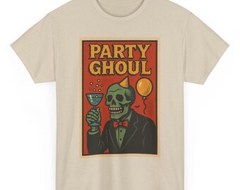Koszulka Party Ghoul: Retro komiksowa koszulka na Halloween