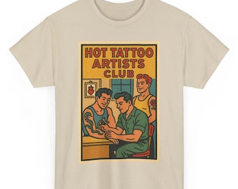 Retro Tattoo Artist T-Shirt: Funny Ink Master Comic Tee