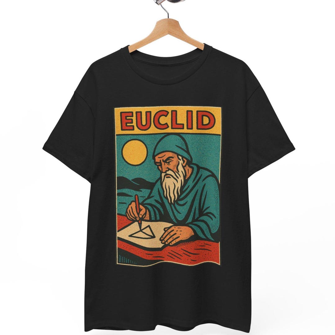 Euclid T-shirt: Retro Comic Math Genius Tee - Gift for Nerds - Etsy