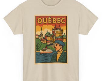 Québec T-Shirt Unisex: Retro Kanada Tee