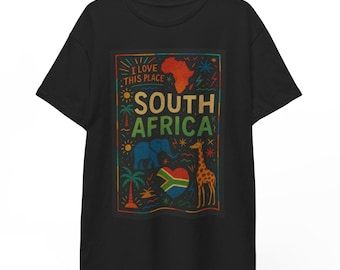 South Africa T Shirt Unisex | Vintage Cape Town Graphic Tee | African Heritage Pride Shirt | Cool Gift for South African Soul Culture Lovers