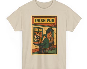 Irish Pub T-Shirt | Retro Ireland Beer Tee | Celtic Drinking Shirt