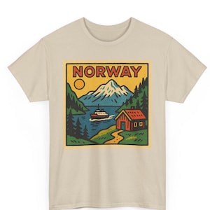 Norway Retro Comic T-Shirt Unisex | Vintage Nordic Pop Art Graphic Tee | Bold Scandinavian Pride Shirt | Gift for Him or Her Streetwear