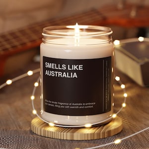 Australia Candle Gift Smells Like Australia Candle Australian Souvenir Scented Soy Wax Candle Jar 9oz For Friend