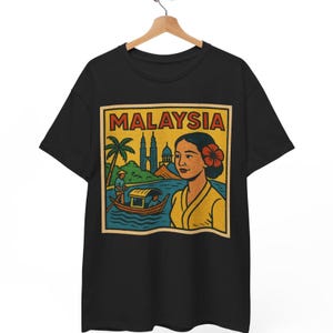 Malaysia Retro Comic T-Shirt Unisex | Vintage Southeast Asia Pop Art Graphic Tee | Bold Malaysian Pride Shirt | Gift for Him or Her