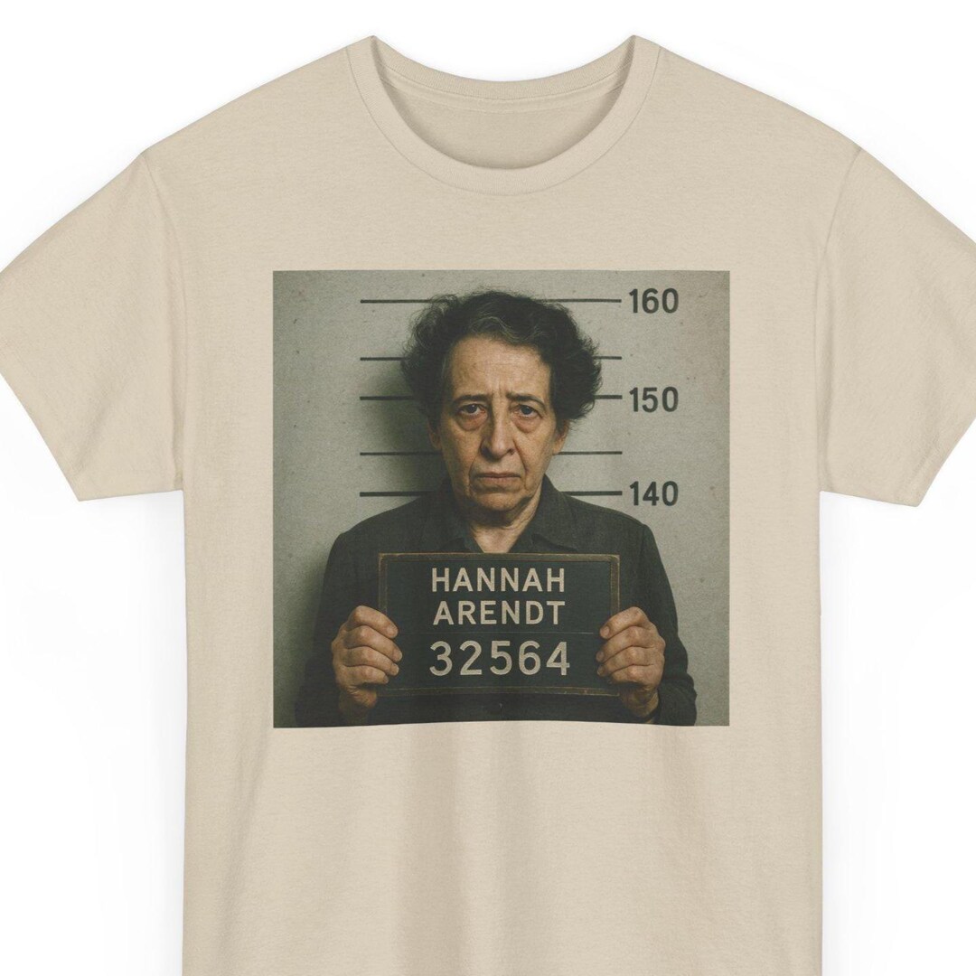 Hannah Arendt Mugshot T-shirt: Funny Philosophy Meme Tee - Etsy